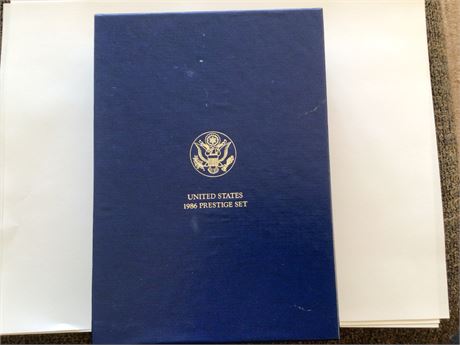 1986 United States Prestige Set - Dollar Coin is 90% Silver