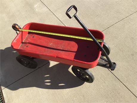 Red Metal Wagon