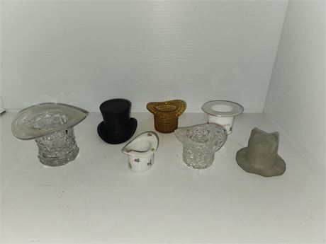 LOt Of Glass Hats