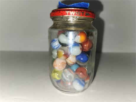 Small Jar Of Marbles