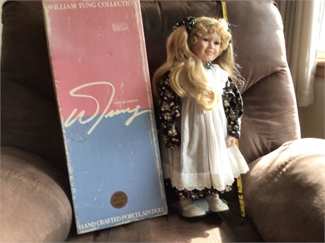William Tung Collection- Hand Crafted Porcelain Doll