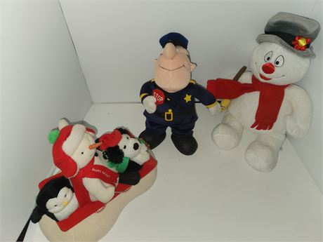 Lot Of Christmas Plush Toys