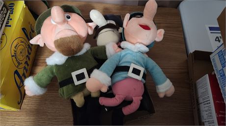 Lot Of Rudolph Collectable Plush Toys And Frosty Villain Plush