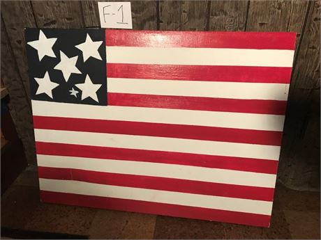 US Flag Painting