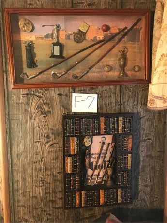 2pcs. of Golf Themed Wall Deco