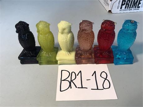 6 Degenhart Glass Owls (#2)