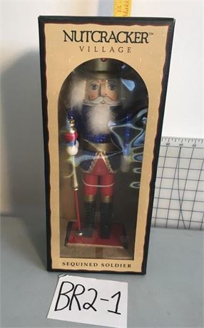 Nutcracker Village Sequined Soldier