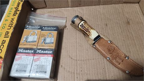 Edge Mark Knife & Master Lock Key Locks
