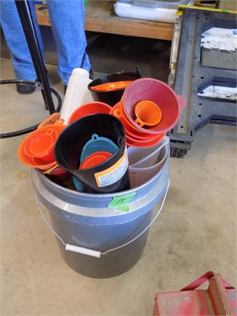 Bucket of Funnels