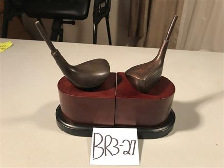 Golf Club Bookends