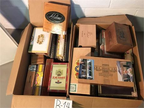 2 Boxes of Cigar Boxes