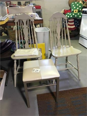 2 Chairs & 1 Stool