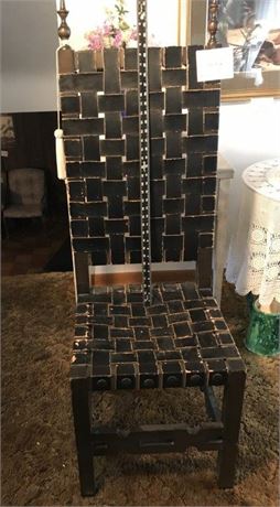 Leather Strap Chair
