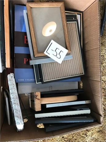 Box Lot of Photo Frames & Albums