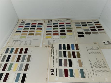 17 Pages Of Rinshed Mason Company Paint Specs.