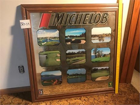 Michelob Golf Wall Mirror