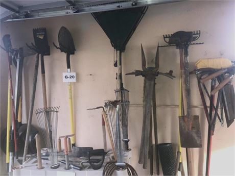 Yard Tools on Wall