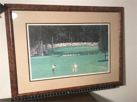 Signed & Dated Golf Art