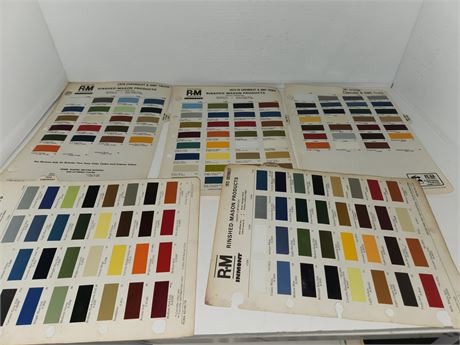 13 Pages Of Rinshed Mason Company Paint Specs.
