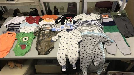 Table Content of Kids Clothes