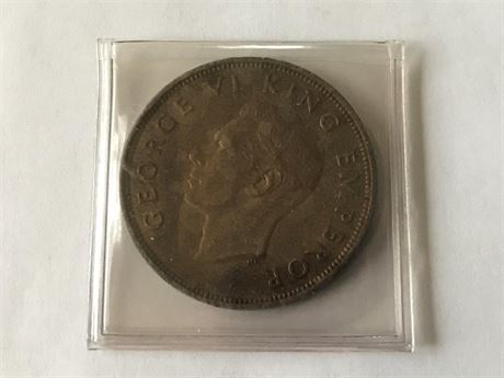 1940 New Zealand One Penny Coin