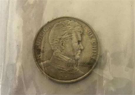 1976 Chile 1 Peso Coin