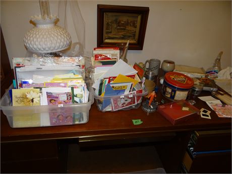 As a Lot- Greeting Cards , Lamp and more.