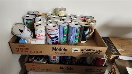 2 Flats Of Beer & Soda Cans