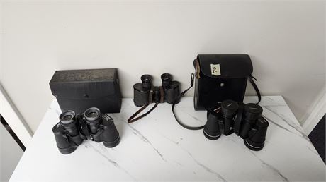 3 Pairs Of Binnoculars