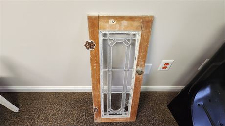 Leaded Glass Door