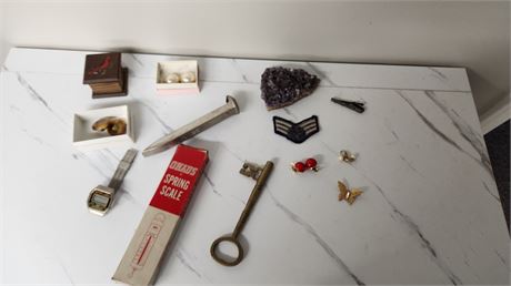 Jewelry & Stone & Spring Scale