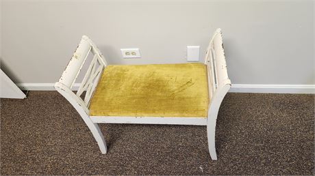 Vintage Small Wood Bench