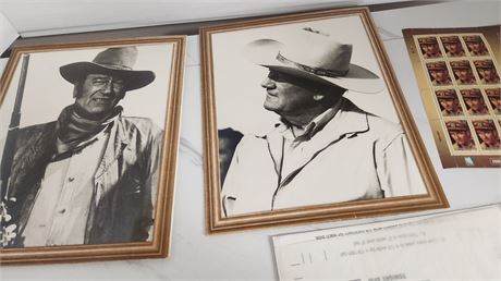 John Wayne 8 x 10 Pictures & Stamps & Misc. Items