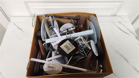 Lot Of Doll Stands & Cast Iron Horse