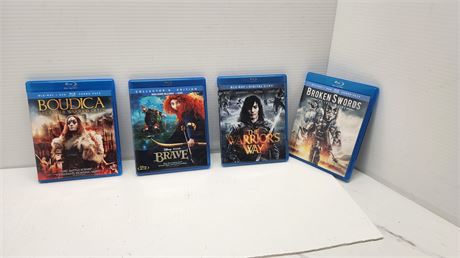 (4) Blu- Ray Movies