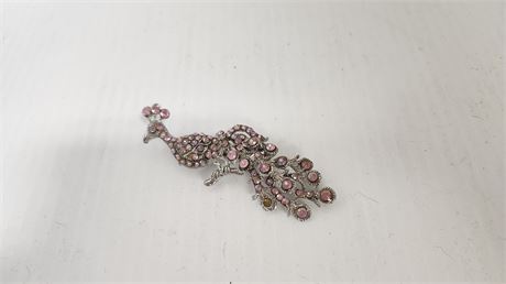 Peacock Brooch