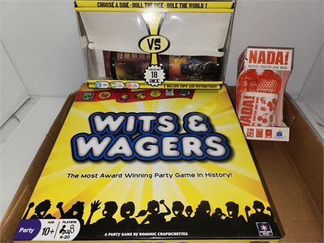 pirates vs. Ninjas, Wits & Wagers, NADA