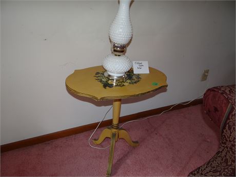 Side Table and Lamp