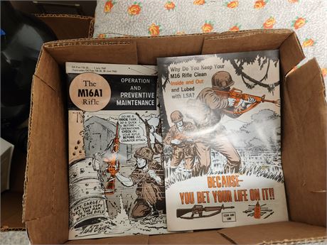 2 M16 care manuals from 1969