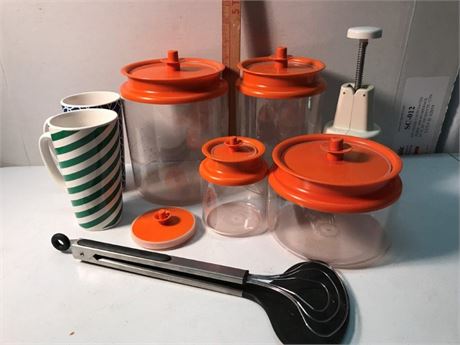 Tupperware Canister Set & Kitchen Misc.