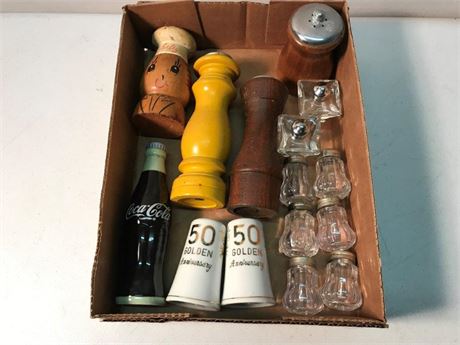 Flat of Salt & Pepper Shakers
