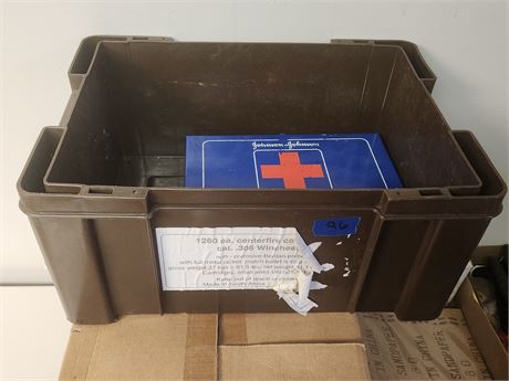 Tote and Empty First Aid Box