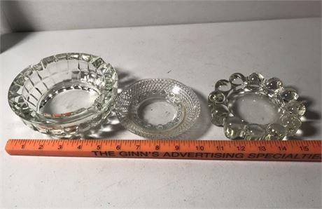 Clear Ashtrays