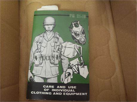U.S. Army Care and Handling Instruction book