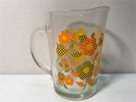 Vintage Glass Pitcher