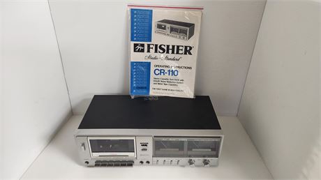 Fisher CR-110 Cassette Deck with Owners Manual