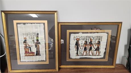 2 Framed Egyptian Pictures