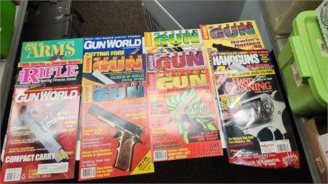 22 Issues Of Modern Gun & Hand Gunning Magazines
