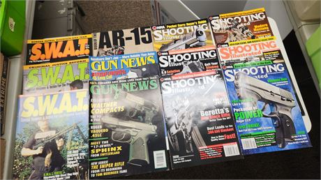 16 Issues Of Shooting Illustrations & S.W.A.T. magazines