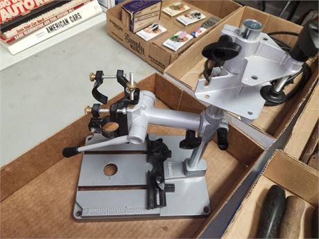 Dremel Tool Drill Press. One Piece Broken On Press